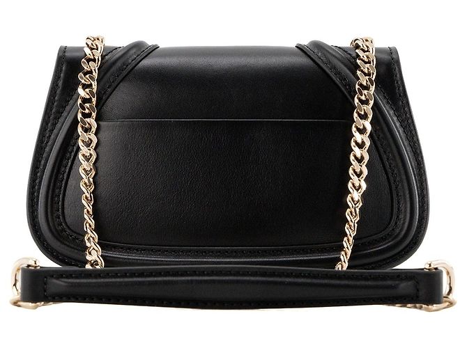 GUCCI - Borsa a tracolla Blondie Gucci in pelle liscia nera Nero - vista 3