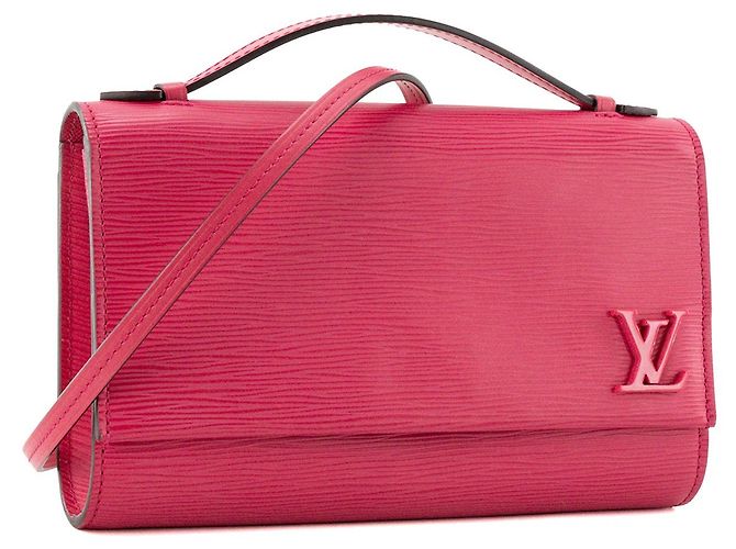 LOUIS VUITTON - Borsa a tracolla Louis Vuitton Clery in pelle epi rosa - vista 2