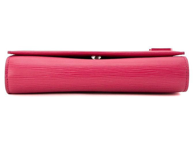 LOUIS VUITTON - Borsa a tracolla Louis Vuitton Clery in pelle epi rosa - vista 4