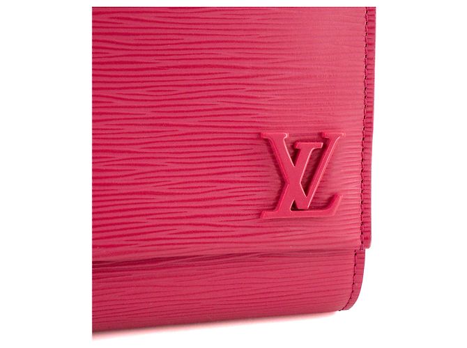 LOUIS VUITTON - Borsa a tracolla Louis Vuitton Clery in pelle epi rosa - vista 5