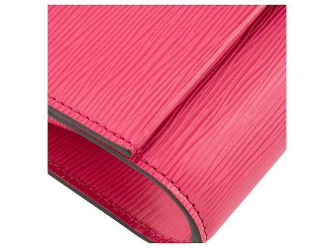 LOUIS VUITTON - Borsa a tracolla Louis Vuitton Clery in pelle epi rosa - vista 7