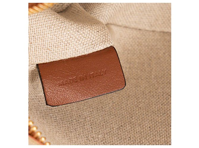 Céline CELINE - Borsa a tracolla Triomphe Camera in tela e pelle tan marrone - vista 6