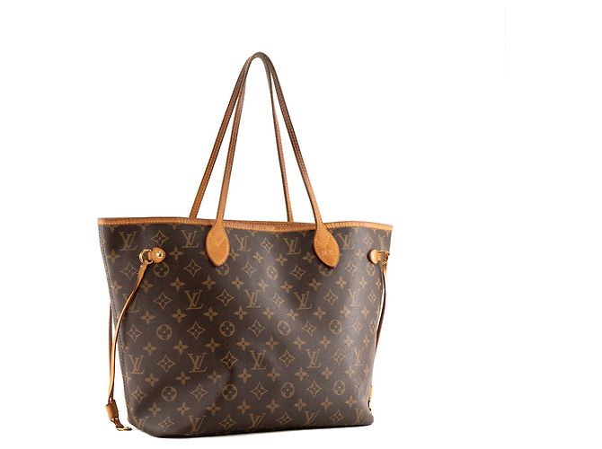 LOUIS VUITTON - Borsa tote Louis Vuitton Neverfull MM in canvas monogram Marrone - vista 2