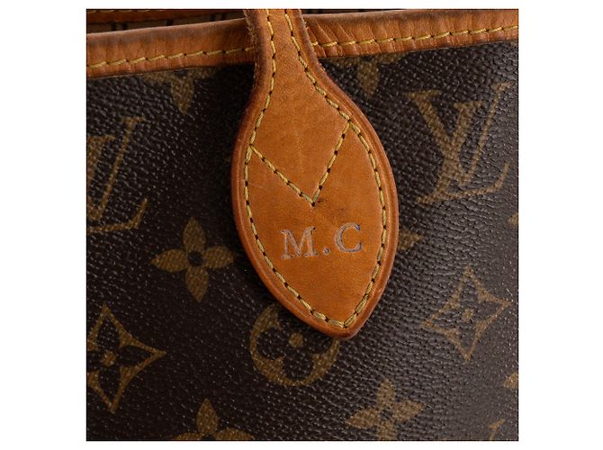 LOUIS VUITTON - Borsa tote Louis Vuitton Neverfull MM in canvas monogram Marrone - vista 5
