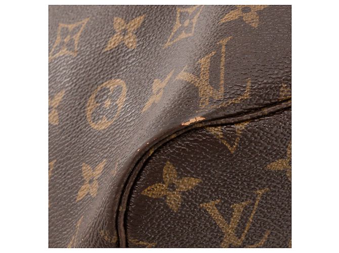 LOUIS VUITTON - Borsa tote Louis Vuitton Neverfull MM in canvas monogram Marrone - vista 8