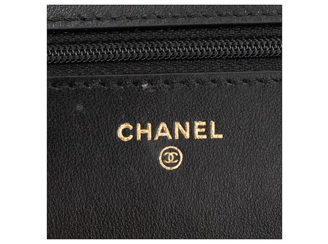 CHANEL - Borsa a tracolla Wallet On Chain 19 in pelle liscia nera Nero - vista 7