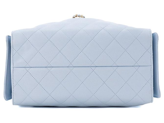CHANEL - Borsa a tracolla Chanel 25 small in pelle light blue - vista 4