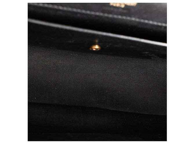 Autre Marque SAINT LAURENT - Borsa a tracolla Loulou medium Saint Laurent in pelle liscia nera Nero - vista 8