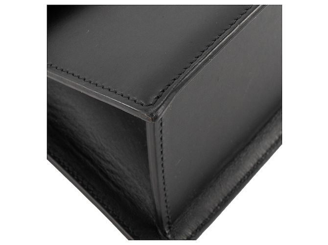 JACQUEMUS - Borsa a tracolla Le Grand Chiquito Jacquemus in pelle nera Nero - vista 6