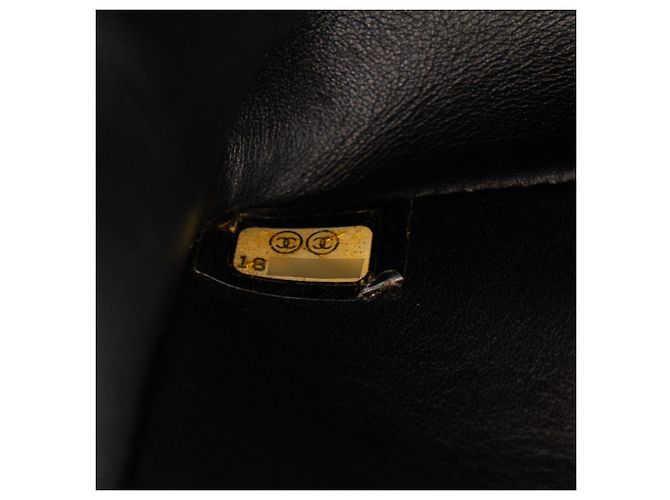 CHANEL - Borsa a tracolla mini Chanel Boy in pelle esotica galuchat e pelle liscia nera Nero - vista 9