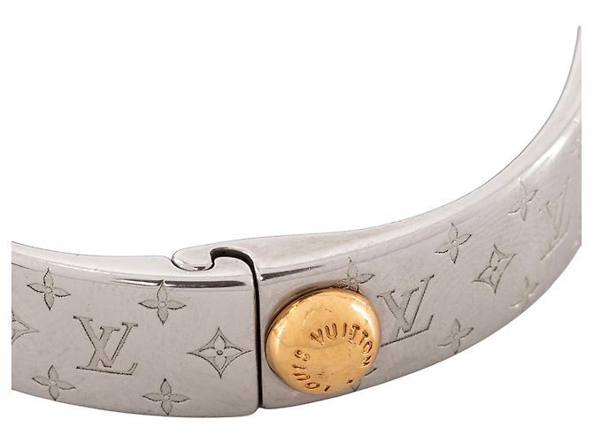 LOUIS VUITTON - Bracciale Louis Vuitton Nanogram in metallo argentato (S) Metallico - vista 2