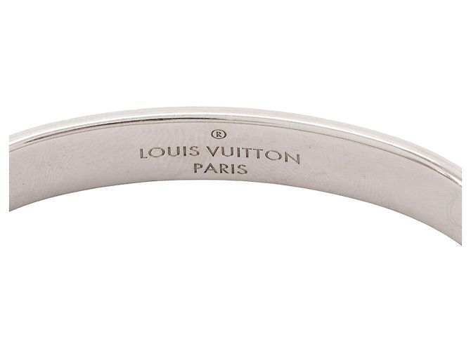 LOUIS VUITTON - Bracciale Louis Vuitton Nanogram in metallo argentato (S) Metallico - vista 3