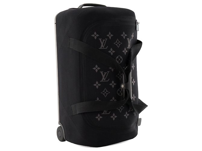 LOUIS VUITTON - Valigia Horizon Soft Duffle 55 Louis Vuitton in tela monogrammata nera e grigia Nero - vista 2
