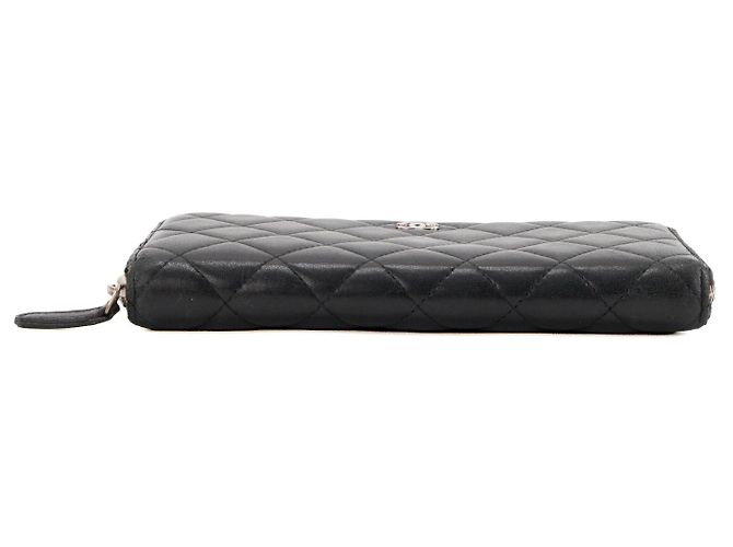 CHANEL - Portafoglio lungo Classic/Timeless in pelle liscia nera Nero - vista 3