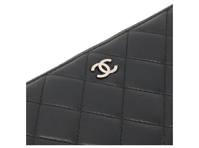 CHANEL - Portafoglio lungo Classic/Timeless in pelle liscia nera Nero - vista 4