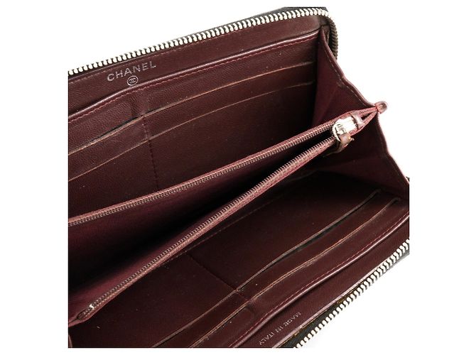 CHANEL - Portafoglio lungo Classic/Timeless in pelle liscia nera Nero - vista 8
