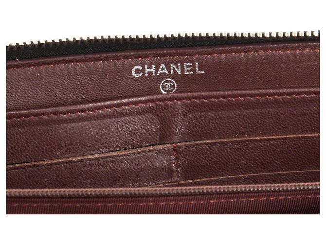 CHANEL - Portafoglio lungo Classic/Timeless in pelle liscia nera Nero - vista 9