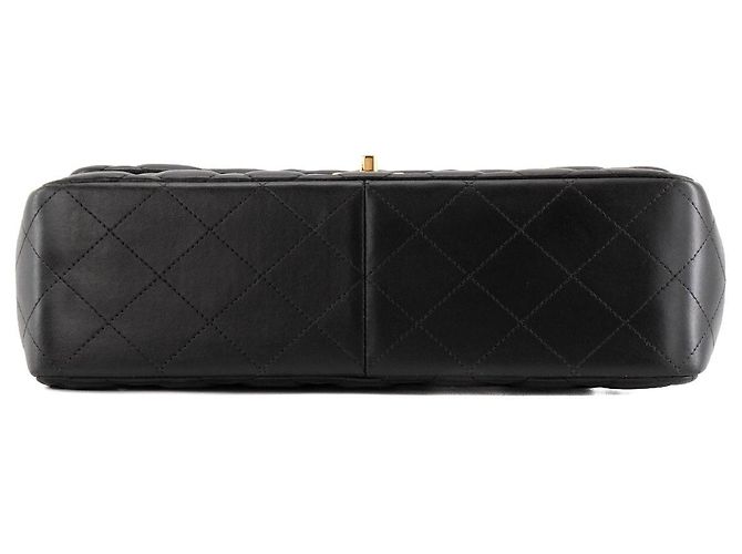 CHANEL - Borsa a tracolla Classic/Timeless Jumbo Chanel in pelle liscia nera Nero - vista 4
