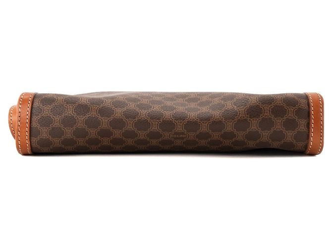 CÉLINE - Pochette Celine en toile enduite macadam marron vintage Brown - view 4
