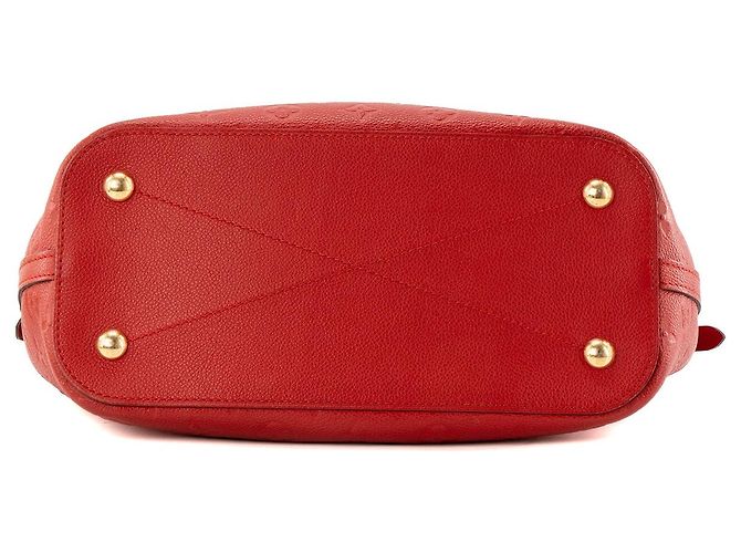 LOUIS VUITTON - Borsa a tracolla Mazarine Louis Vuitton in pelle empreinte rossa Rosso - vista 4