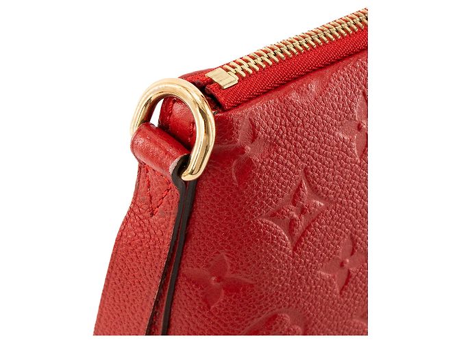 LOUIS VUITTON - Borsa a tracolla Mazarine Louis Vuitton in pelle empreinte rossa Rosso - vista 6