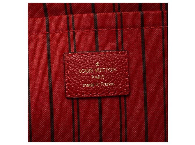 LOUIS VUITTON - Borsa a tracolla Mazarine Louis Vuitton in pelle empreinte rossa Rosso - vista 7