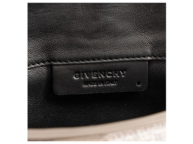 GIVENCHY - Cartera Givenchy en piel exótica de pitón marrón y beige Castaño - vista 6
