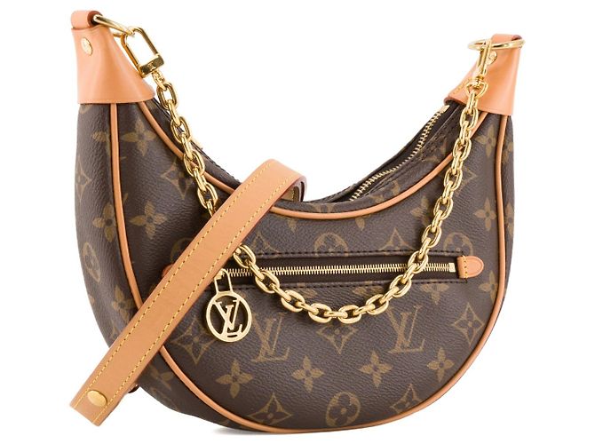 LOUIS VUITTON - Borsa a tracolla Loop Louis Vuitton in canvas monogram Marrone - vista 2