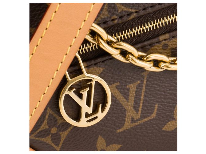 LOUIS VUITTON - Borsa a tracolla Loop Louis Vuitton in canvas monogram Marrone - vista 5