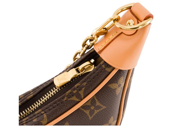 LOUIS VUITTON - Borsa a tracolla Loop Louis Vuitton in canvas monogram Marrone - vista 8