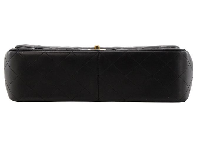 CHANEL - Borsa a tracolla Classique/Timeless Jumbo Chanel in pelle liscia nera Nero - vista 4