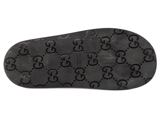 GUCCI - Mules Gucci in tela monogrammata verde (T36) - vista 3