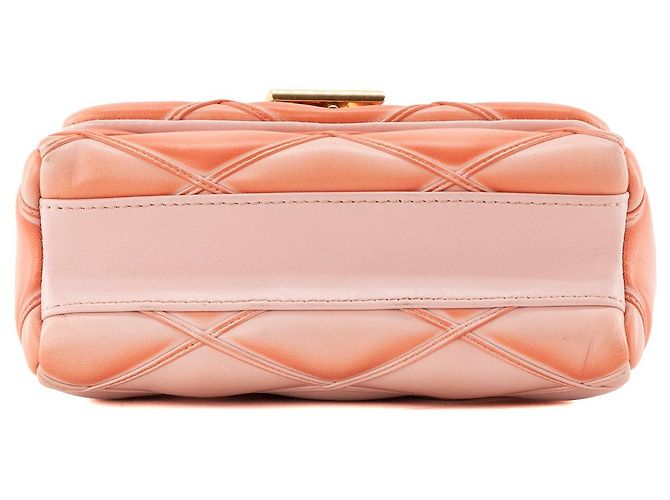 LOUIS VUITTON - Borsa a tracolla GO-14 MM Louis Vuitton in pelle rosa corallo - vista 4