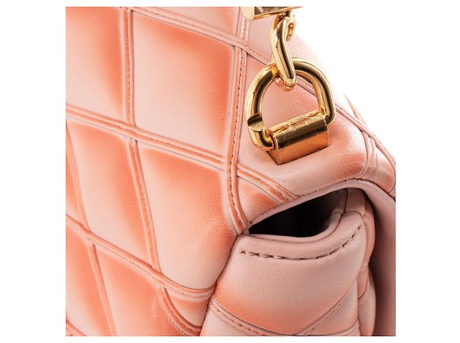 LOUIS VUITTON - Borsa a tracolla GO-14 MM Louis Vuitton in pelle rosa corallo - vista 6
