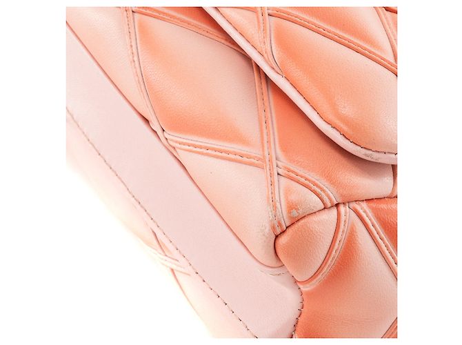 LOUIS VUITTON - Borsa a tracolla GO-14 MM Louis Vuitton in pelle rosa corallo - vista 7