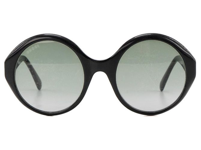 GUCCI - Gafas de sol redondas Gucci en acetato negro - vista 2