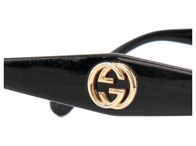 GUCCI - Gafas de sol redondas Gucci en acetato negro - vista 3