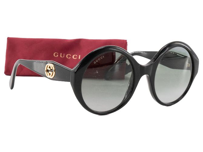 GUCCI - Gafas de sol redondas Gucci en acetato negro - vista 6