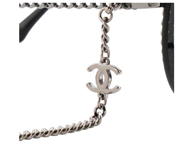 CHANEL - Gafas de sol Chanel en metal negro - vista 3