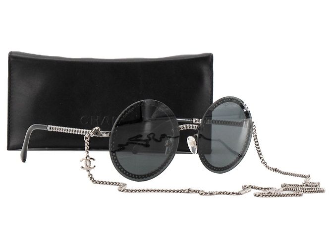 CHANEL - Gafas de sol Chanel en metal negro - vista 7