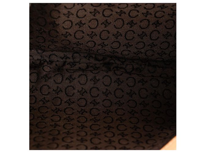 Céline CELINE - Sac à épaule Celine en daim empreinte monogramme triomphe marron vintage - vue 9