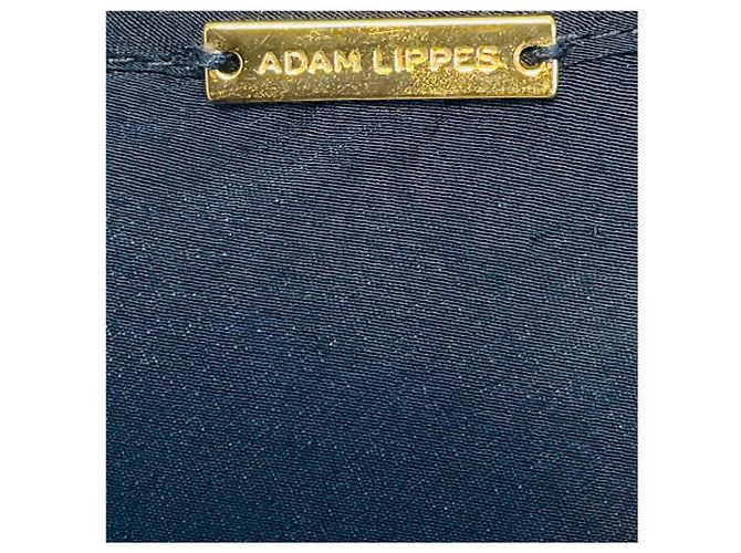Vestido Adam Lippes Black / White / Blue / Navy Multi plissado em chiffon de seda e tweed de lã Multicor - vista 4