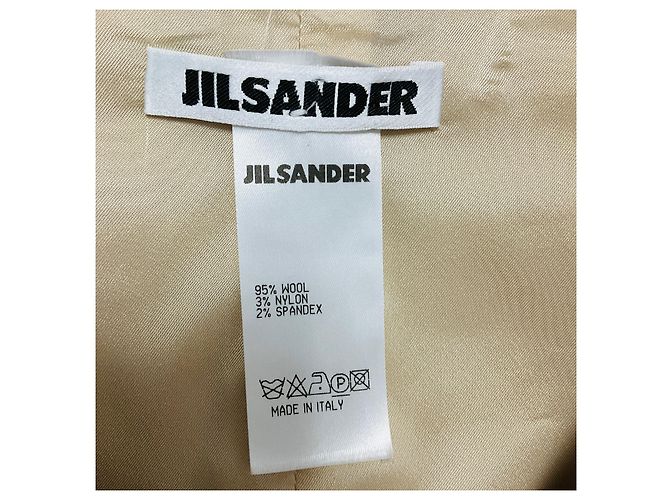 Vestido midi sin mangas de lana Tan Jil Sander Camello - vista 4