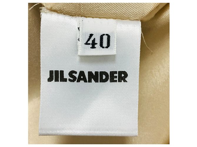 Vestido midi sin mangas de lana Tan Jil Sander Camello - vista 5