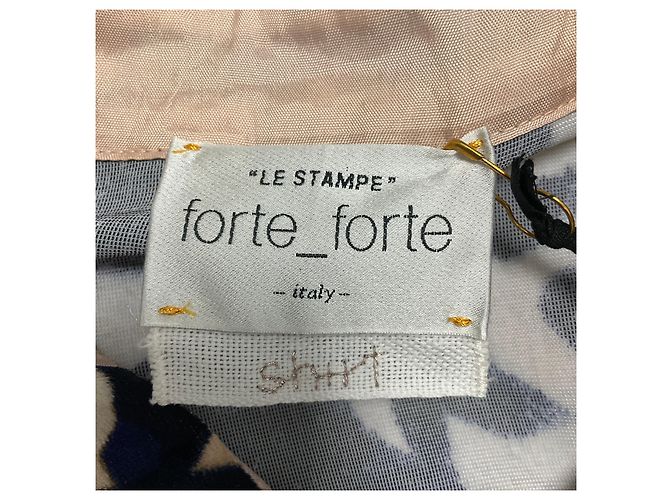 Autre Marque forte_forte Ink Multi Le Stampe Velvet Shirt Blouse Multiple colors - view 4