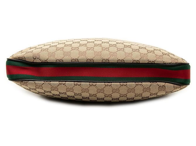 Borsa a tracolla Attache in tela GG Web beige Gucci - vista 3