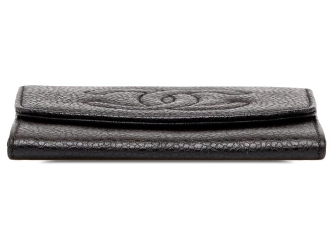 Monedero Chanel CC Caviar Negro - vista 3