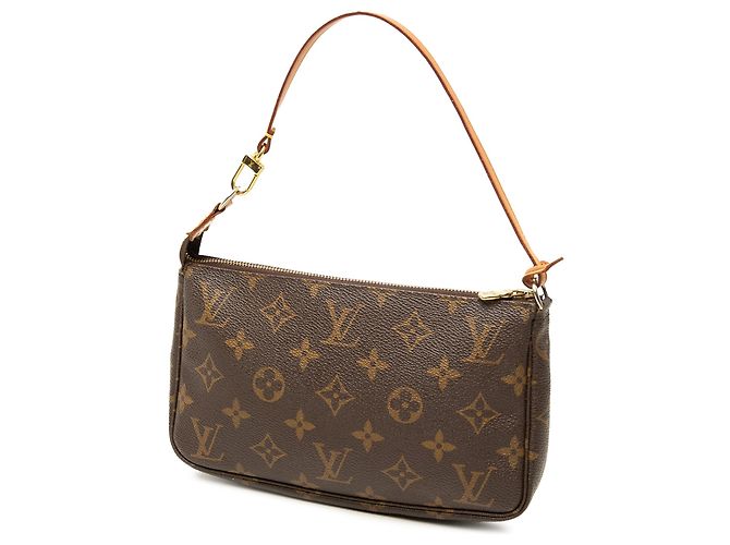 Borsa a tracolla Louis Vuitton Monogram Pochette Accessoires Marrone - vista 2