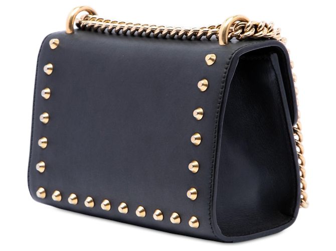 Padlock Borsa a tracolla Gucci Small in pelle nera con perle e chiusura a lucchetto Nero - vista 2