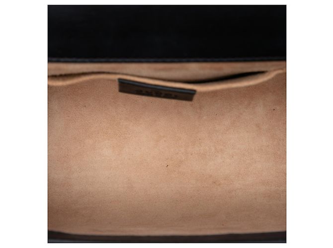 Padlock Borsa a tracolla Gucci Small in pelle nera con perle e chiusura a lucchetto Nero - vista 4